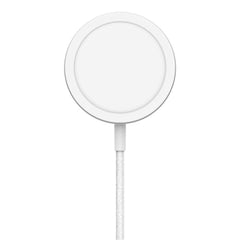 A Photo Of Belkin WIA004BTWH MagSafe Portable Wireless Charger Pad with Stand - 15W Fast Charging, 6.6ft Cable, Compatible with iPhone 13/12, White