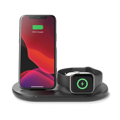 A Photo Of Belkin WIZ001VFBK Boost Charge 3-in-1 Wireless Charger for Apple