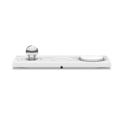 A Photo Of Belkin WIZ016VFWH Boost Charge Pro 3-in-1 Wireless Charging Pad - White