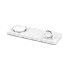 A Photo Of Belkin WIZ016VFWH Boost Charge Pro 3-in-1 Wireless Charging Pad - White