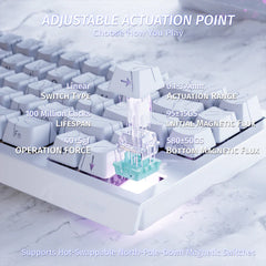 A Photo Of Attack Shark X68 HE - Wired Mechanical Gaming Keyboard
