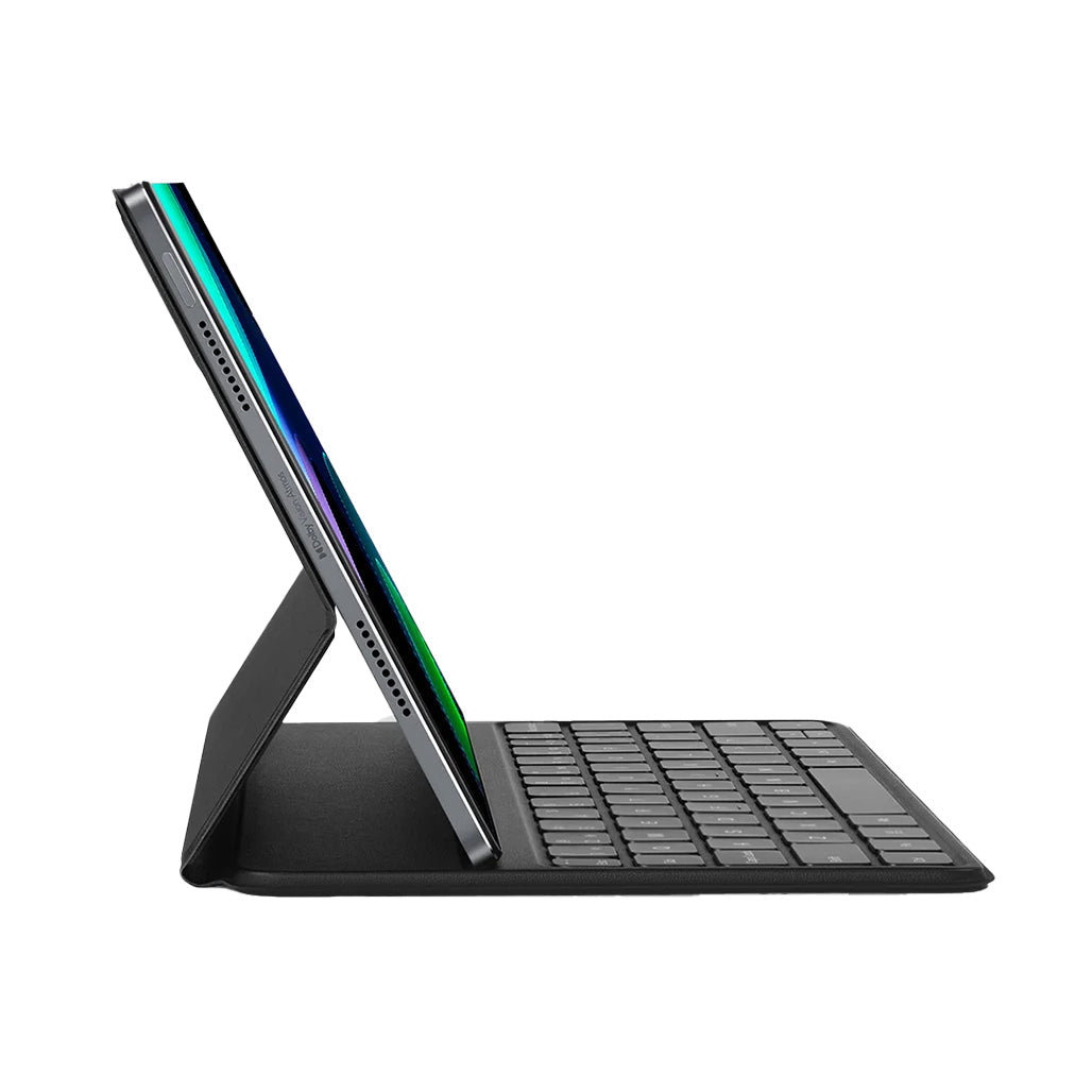 A Photo Of Xiaomi Pad 6 Keyboard - Black | Protective Folio Case with Ergonomic Design and Pogo Pin Connection
