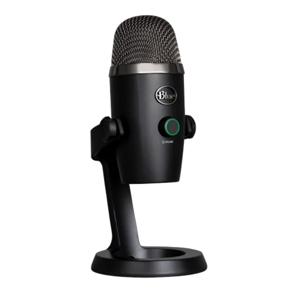 A Photo Of Logitech 988-000400 YETI NANO Premium Dual-Pattern USB Microphone with Blue VO!CE - Black