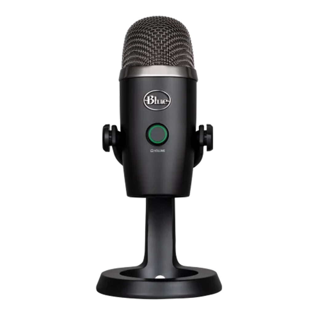 A Photo Of Logitech 988-000400 YETI NANO Premium Dual-Pattern USB Microphone with Blue VO!CE - Black