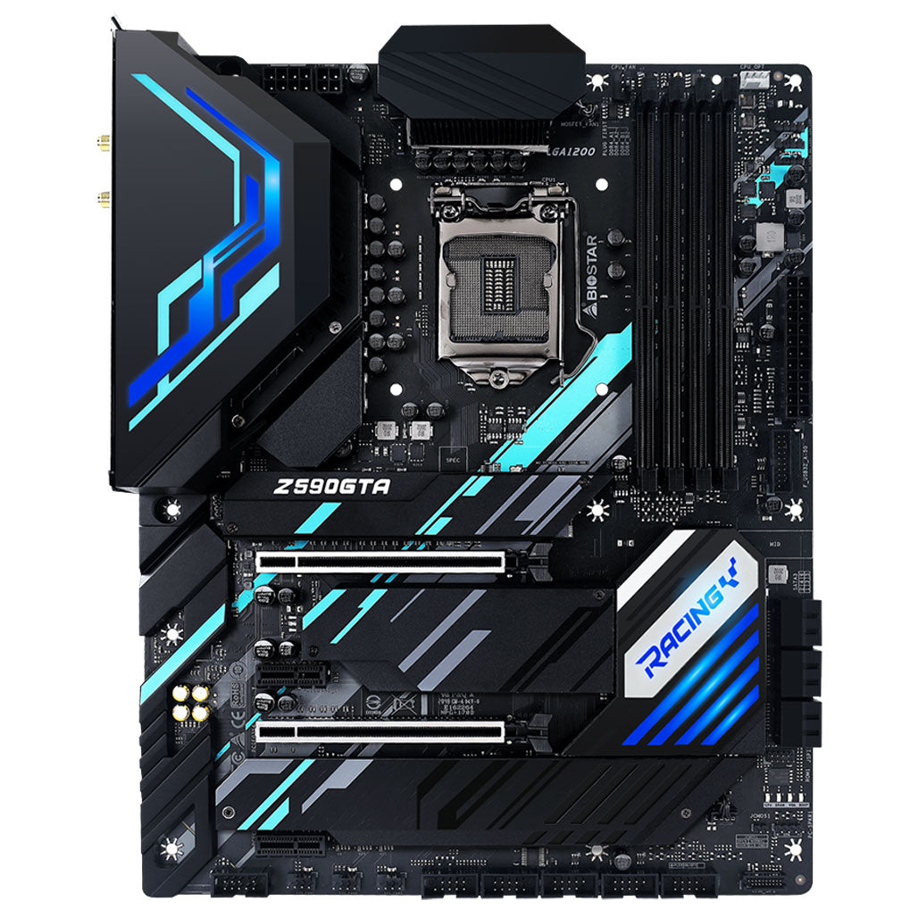 A Photo Of Biostar Z590GTA - RACING SUPPORT 11TH GENERATION CPU with PCIe 4.0 - LGA 1200