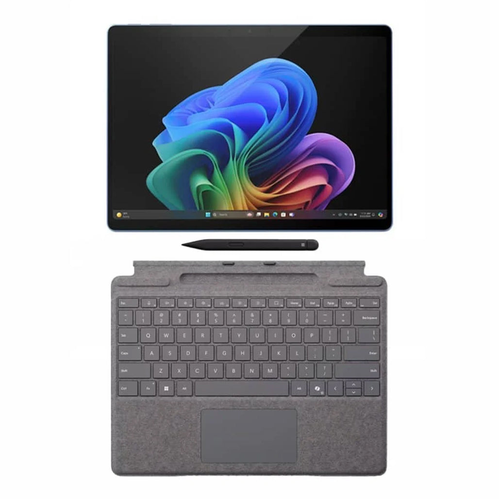 A Photo Of Microsoft Surface Pro (11th Edition) Copilot+ PC - ZHY-00036- 13” Touchscreen - Snapdragon X Plus - 16GB Ram - 512GB SSD - Qualcomm Adreno GPU - Includes Keyboard and Pen