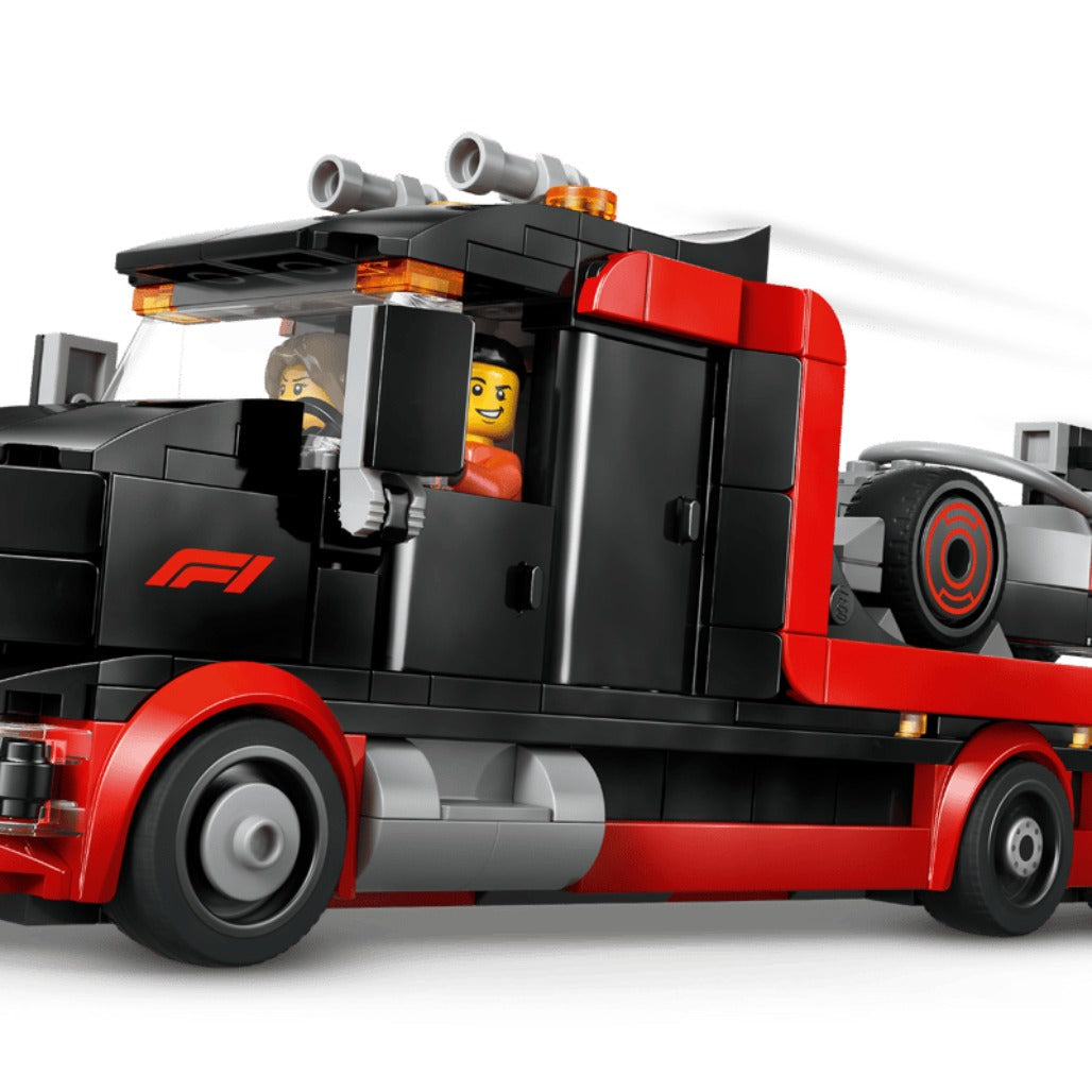 A Photo Of LEGO F1® Display Truck with Audi F1® Race Car - 508 Pieces - 60493