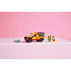 A Photo Of LEGO City Lifeguard Beach Rescue Truck 214 Pieces - 60453