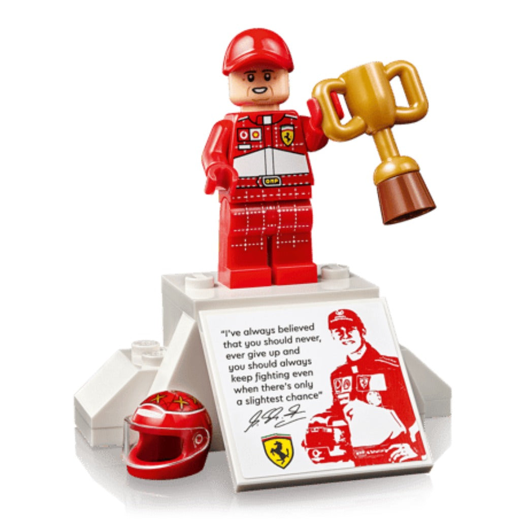 A Photo Of LEGO Ferrari F2004 & Michael Schumacher - 735 Pieces - 11375