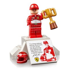 A Photo Of LEGO Ferrari F2004 & Michael Schumacher - 735 Pieces - 11375