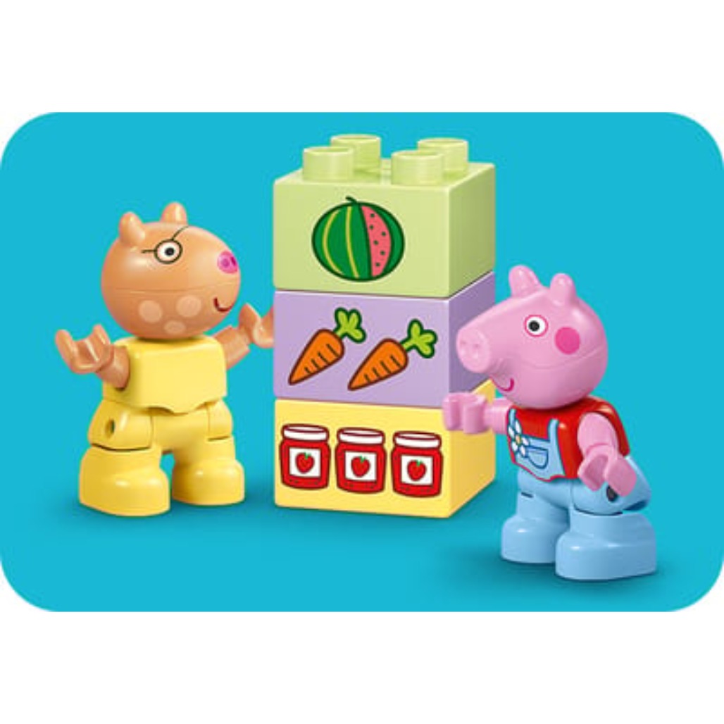 A Photo Of LEGO Tractor and Market - 18 Pieces - 10468