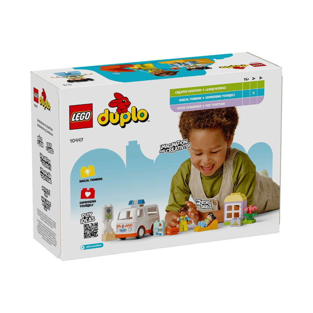 A Photo Of LEGO Duplo Ambulance & Driver 19 Pieces - 10447