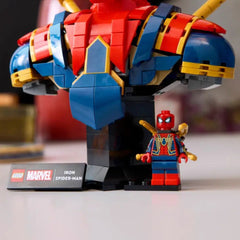 A Photo Of LEGO Marvel Iron Spider-Man Bust 379 Pieces - 76326