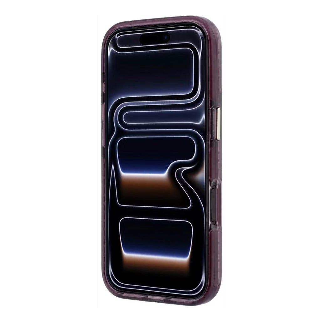 A Photo Of Lacoste Burgundy MagSafe IML Transparent Hard Case for iPhone 18 Pro /18 Pro Max with Shockproof Edges