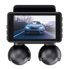 A Photo Of Powerology SENTRA Dash Camera with 4× Camera Lenses & GPS + Touch Screen Display - Black