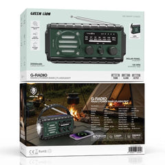 A Photo Of Green Lion Green Lion G-RADIO - 20000mAh Power Bank , Radio , Flashlight - GNGRADIO21GN
