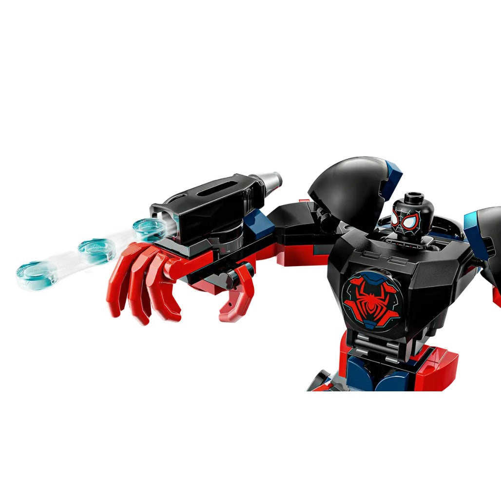A Photo Of LEGO Marvel Miles Morales Mech vs. Spider-Man 2099 - 135 Pieces - 76337