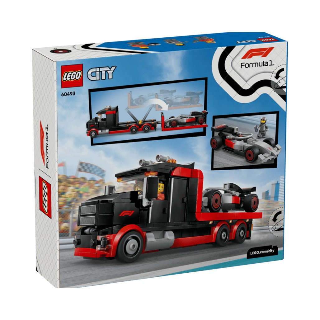 A Photo Of LEGO F1® Display Truck with Audi F1® Race Car - 508 Pieces - 60493