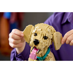 A Photo Of LEGO Icons Golden Retriever Puppy 2102 Pieces - 11384