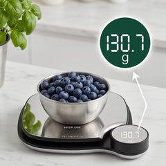 A Photo Of Green Lion Digital Kitchen Scale, 5 kg/11 lbs Max Capacity, Mutli-Unit Support - Silver