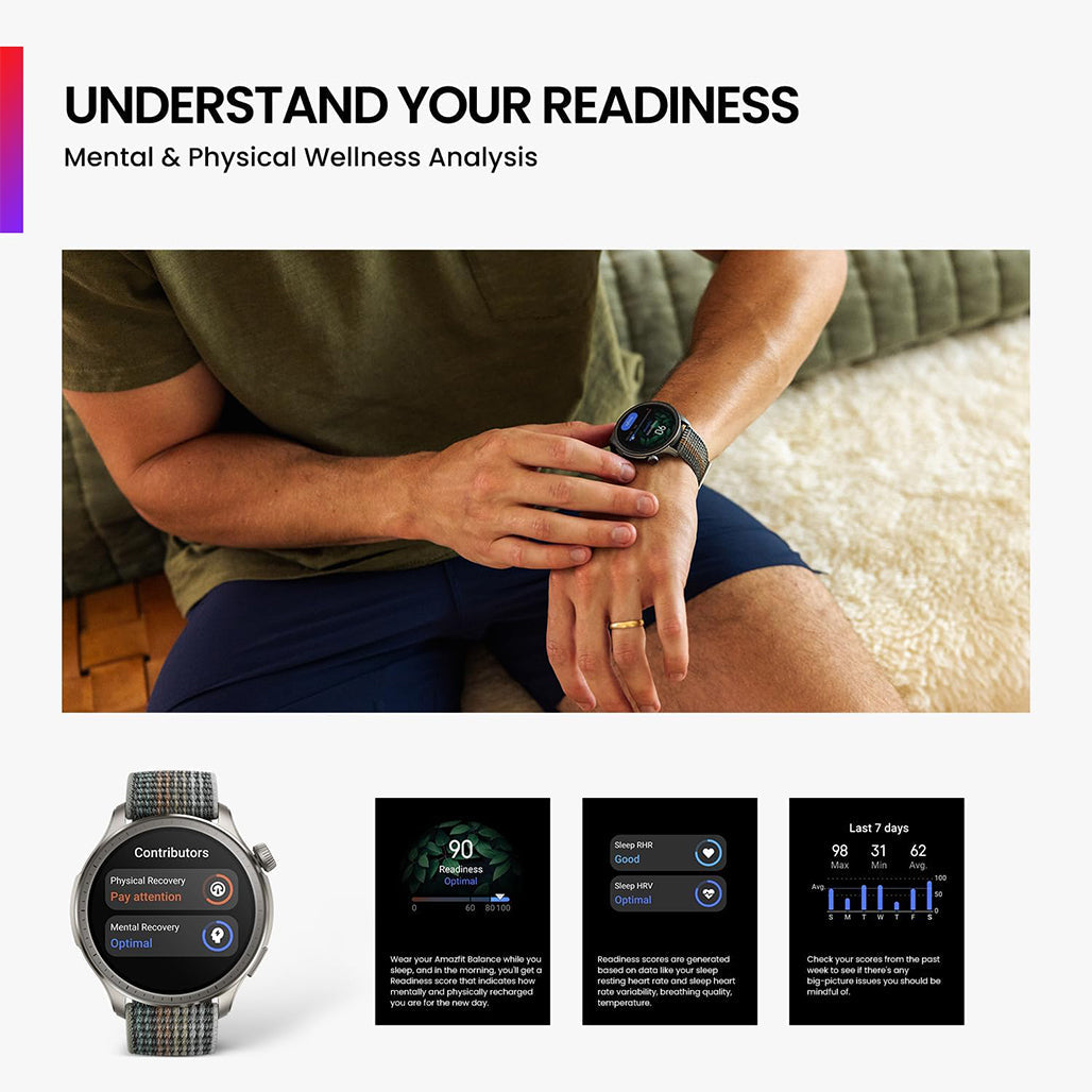 A Photo Of Amazfit Balance Sunset Gray - Fitness Smart Watch
