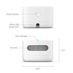 A Photo Of Amazon Smart Air Quality Monitor – Track Indoor Air, Works with Alexa