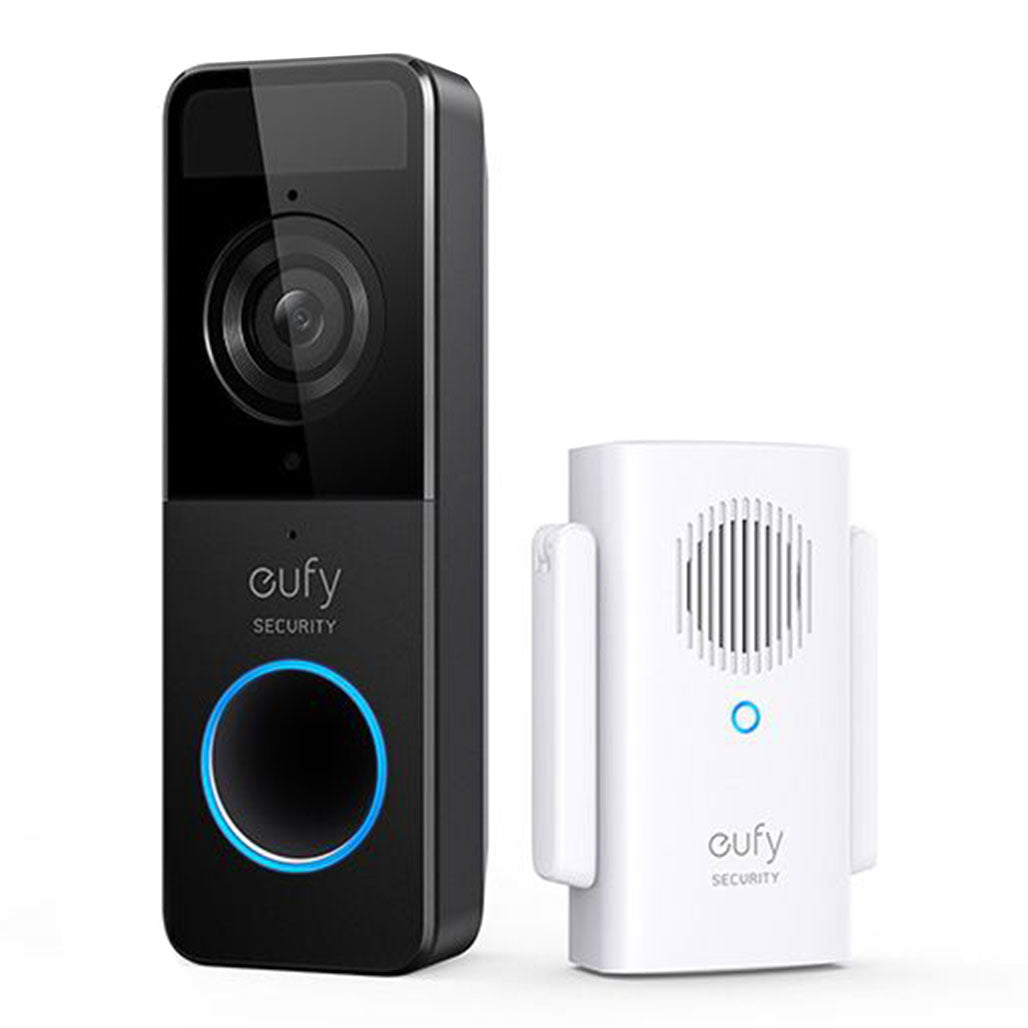 A Photo Of Anker Eufy Video Doorbell - Slim Wireless 1080p with Mini Repeater – Battery-Powered, IP65 Weatherproof, 2-Way Audio, No Monthly Fee