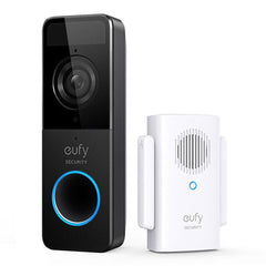 A Photo Of Anker Eufy Video Doorbell - Slim Wireless 1080p with Mini Repeater – Battery-Powered, IP65 Weatherproof, 2-Way Audio, No Monthly Fee