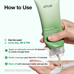 A Photo Of Anua Heartleaf Quercetinol Pore Deep Cleansing Foam - 150ml
