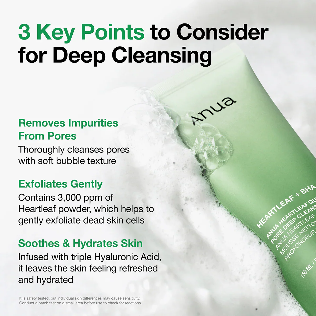 A Photo Of Anua Heartleaf Quercetinol Pore Deep Cleansing Foam - 150ml