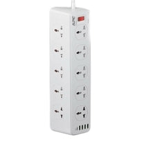 APC D14 – 8-Outlet Surge Protector Power Strip + 3 USB Ports + 1 PD Type-C Port