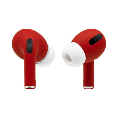 A Photo Of Apple AirPods Pro 2 Ferrari Red Full Paint by Switch | Customizable, Active Noise Cancellation, Personalized Spatial Audio