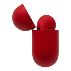 A Photo Of Apple AirPods Pro 2 Ferrari Red Full Paint by Switch | Customizable, Active Noise Cancellation, Personalized Spatial Audio