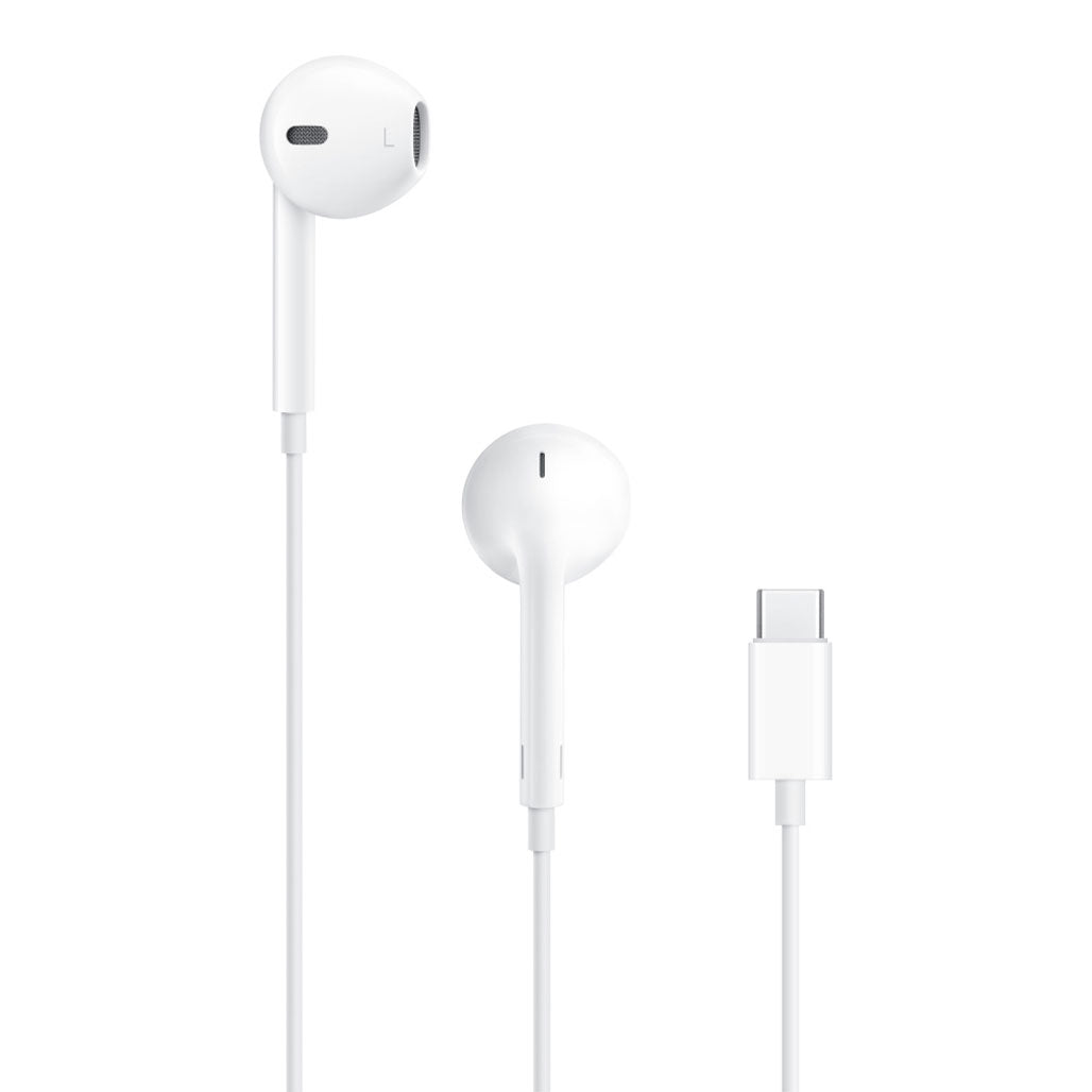 A Photo Of Apple EarPods (USB-C) - High-Quality Audio with Built-in Remote and Mic