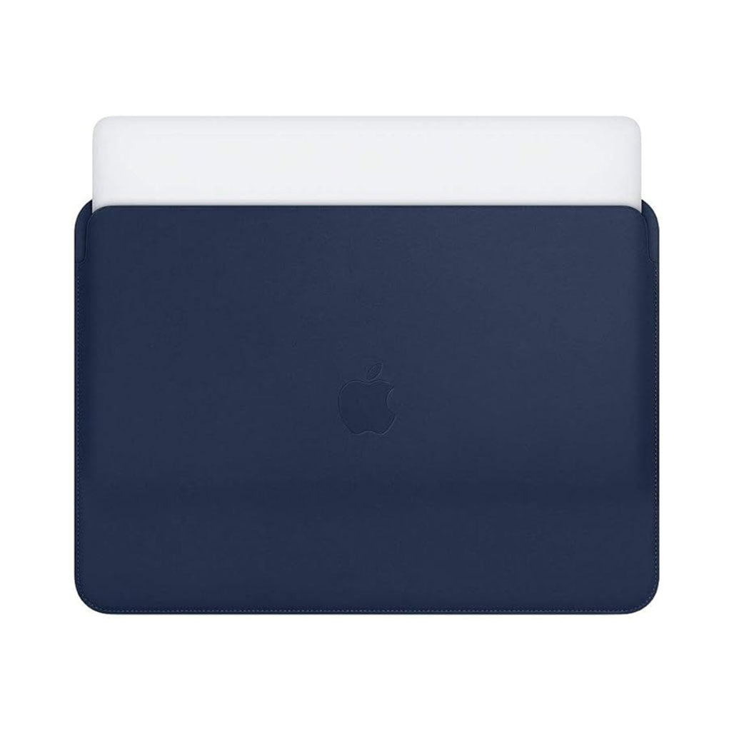 A Photo Of Apple Leather Sleeve for Apple Macbook Air or Pro 13-inch - Midnight Blue