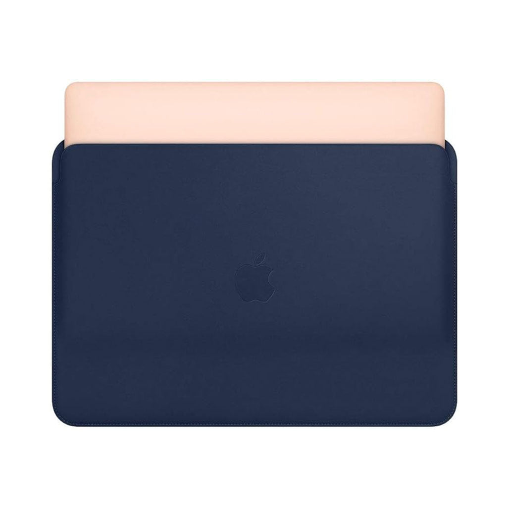 A Photo Of Apple Leather Sleeve for Apple Macbook Air or Pro 13-inch - Midnight Blue