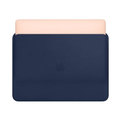 A Photo Of Apple Leather Sleeve for Apple Macbook Air or Pro 13-inch - Midnight Blue