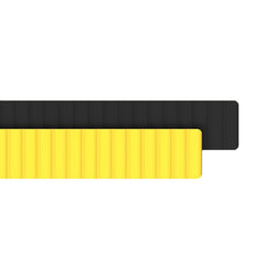 A Photo Of Araree Silicone Link Galaxy Watch Strap 20mm - Black/Yellow