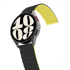A Photo Of Araree Silicone Link Galaxy Watch Strap 20mm - Black/Yellow