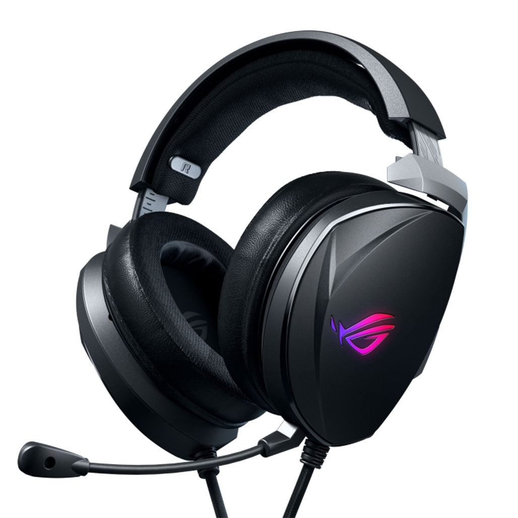 A Photo Of Asus ROG Theta 7.1 Gaming Headset - USB-C, 7.1 Surround Sound, AI Noise-Cancelling Mic, ROG DAC, ESS Quad-Drivers