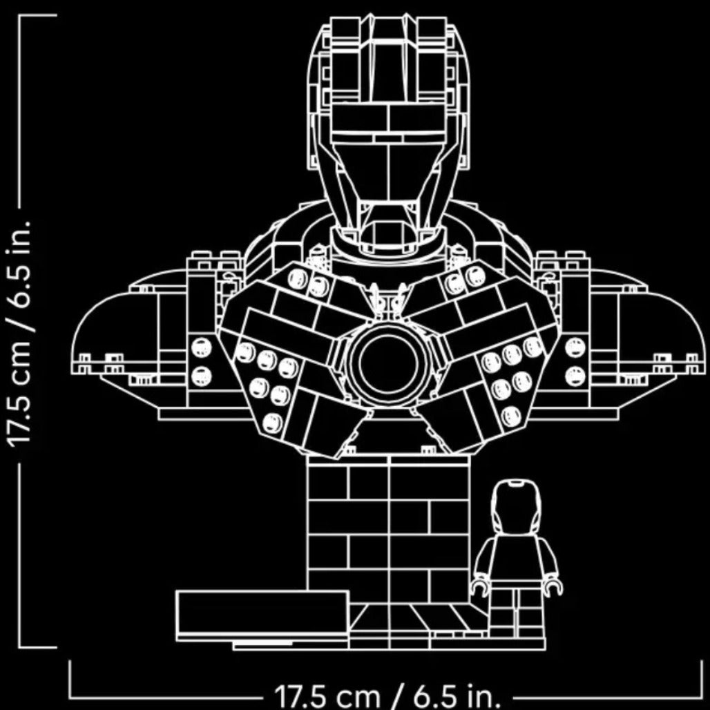A Photo Of LEGO Marvel Iron Man MK4 Bust 436 Pieces - 76327