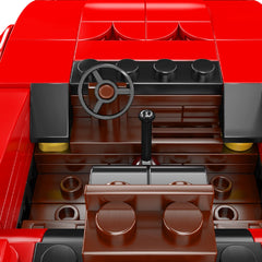 A Photo Of Mould King Rosso Corsa F40 Car Model Building Toy Set - 378 Pieces - 27038S