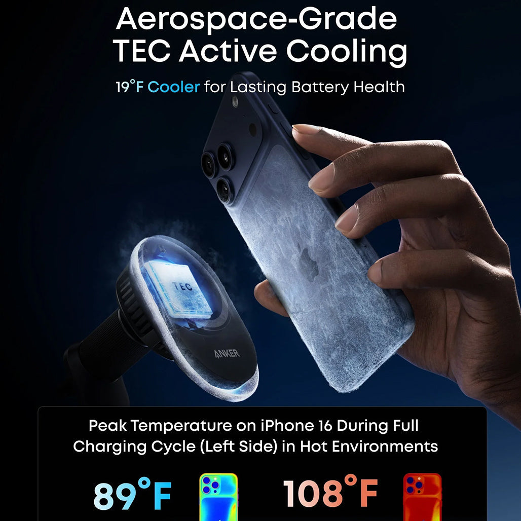A Photo Of Anker Prime MagGo Wireless Car Charger 25W - B2933H11