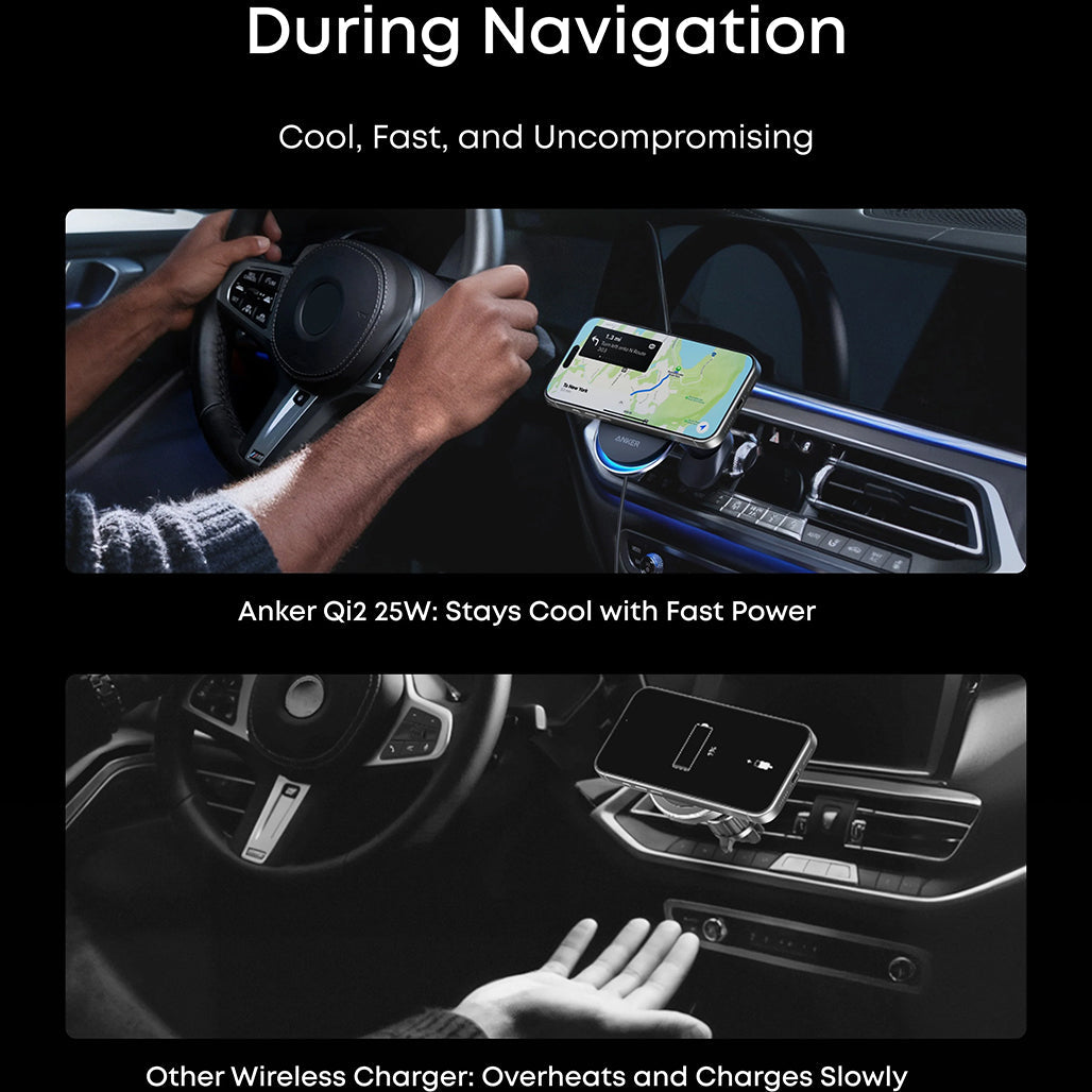 A Photo Of Anker Prime MagGo Wireless Car Charger 25W - B2933H11