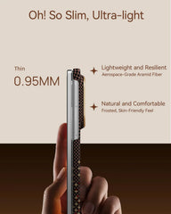 A Photo Of Raptic Aramid Skin Pro Slim Magnetic Case for Galaxy Z Fold8/Z Fold8 Ultra - Serenity Amber
