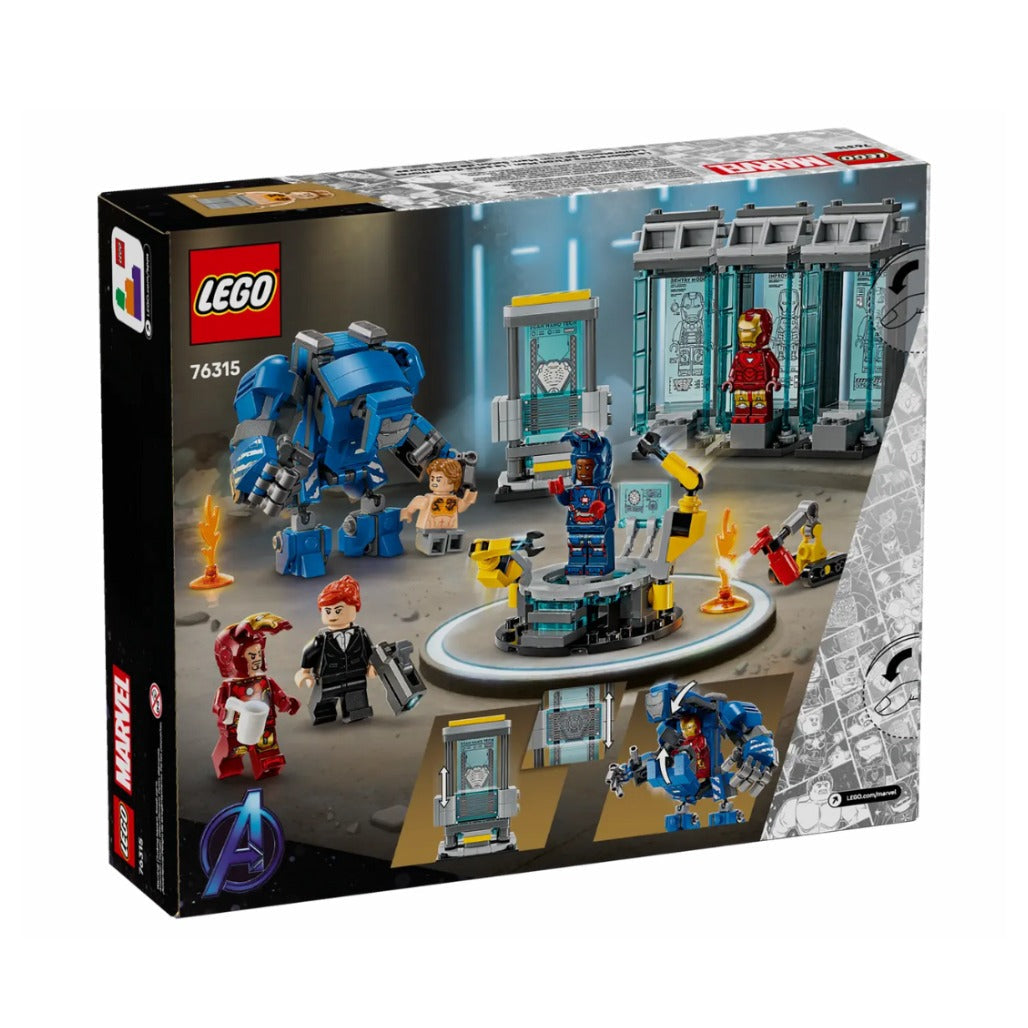 A Photo Of LEGO Marvel Iron Man's Laboratory: Hall of Armor 384 Pieces - 76315