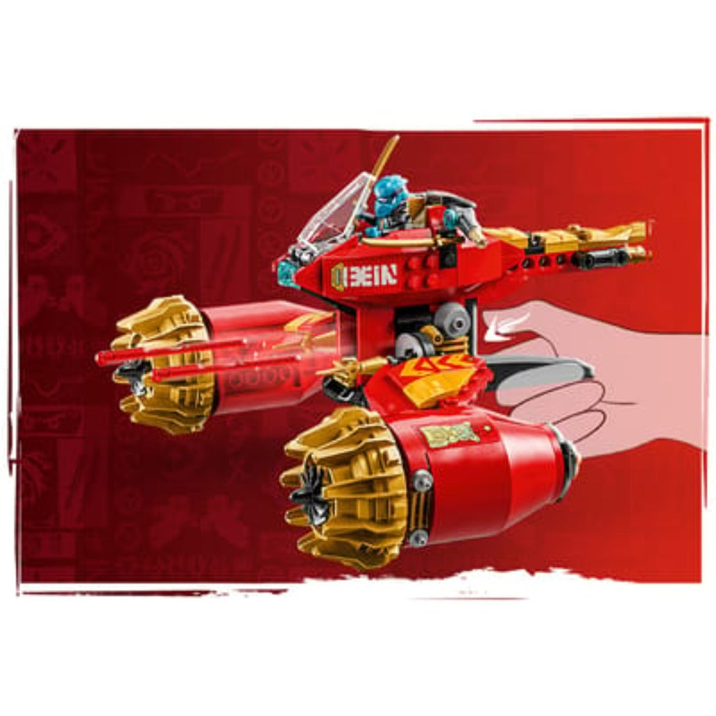 A Photo Of LEGO Kai's Mech Storm Rider - 333 Pieces - 71830