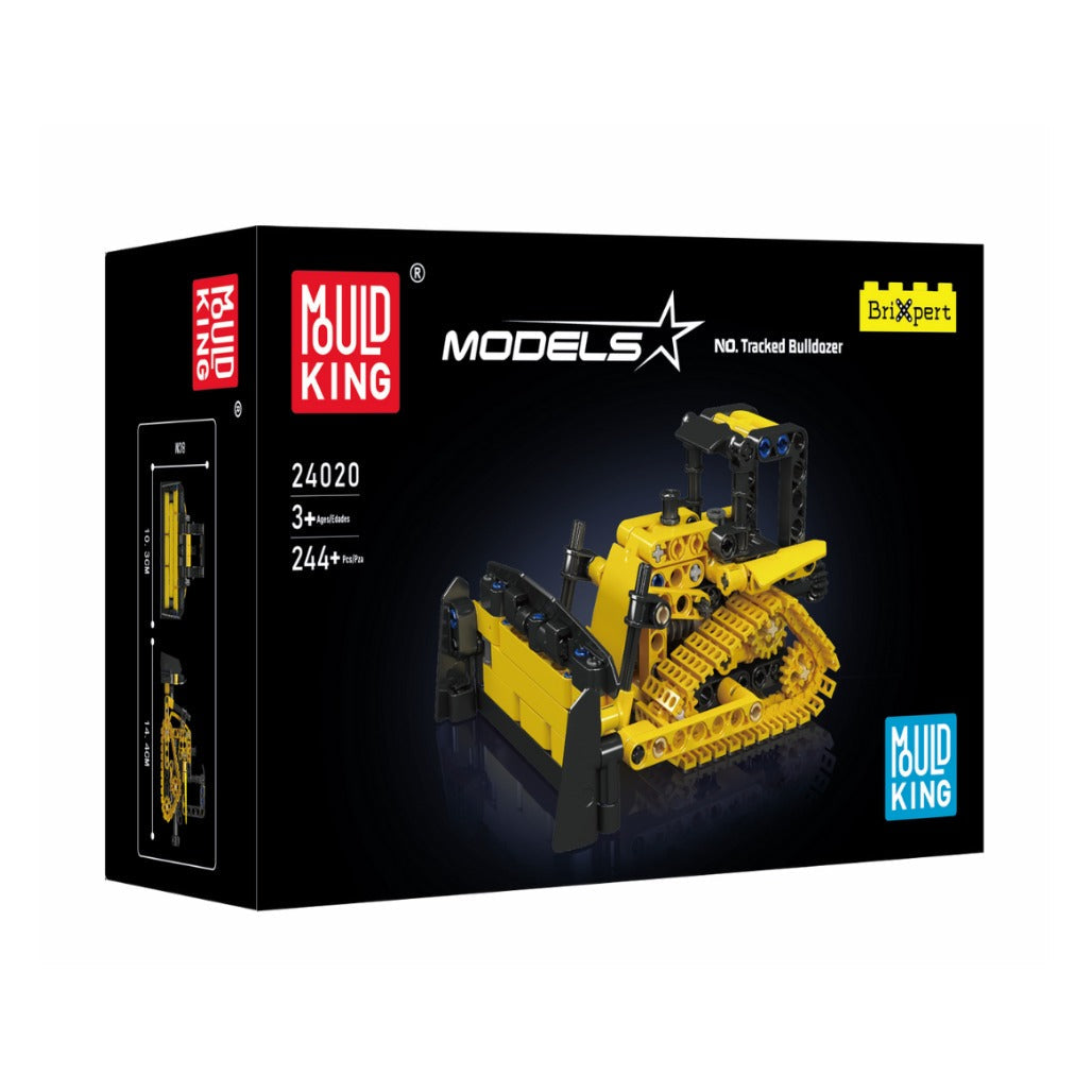 A Photo Of Mould King Crawler Bulldozer Building Toy Set - 244 Pieces - 24020