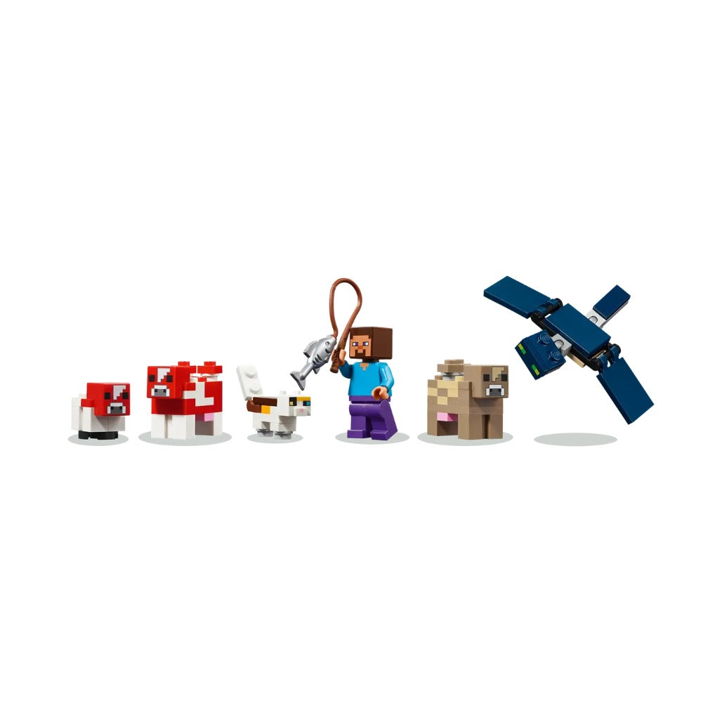 A Photo Of LEGO Minecraft The Mooshroom House 500 Pieces - 21270