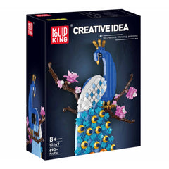 A Photo Of Mould King Peacock Wall Art Building Toy Set - 690 Pieces - 10149